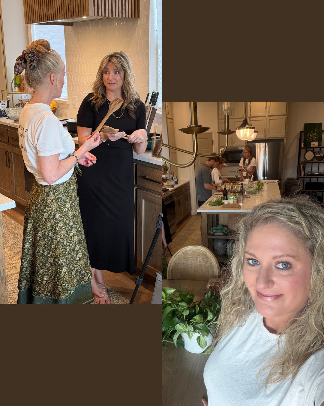 Kristin and Stephanie of The Home and Lifestyle Team demonstrating healthy kitchen swaps