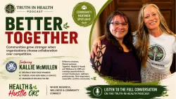 Cindy Paul interviewing Kallie McMullen about first responder wellness, Wellness for EMS, and Health & Husttle OKC on the Truth in Health Podcast.