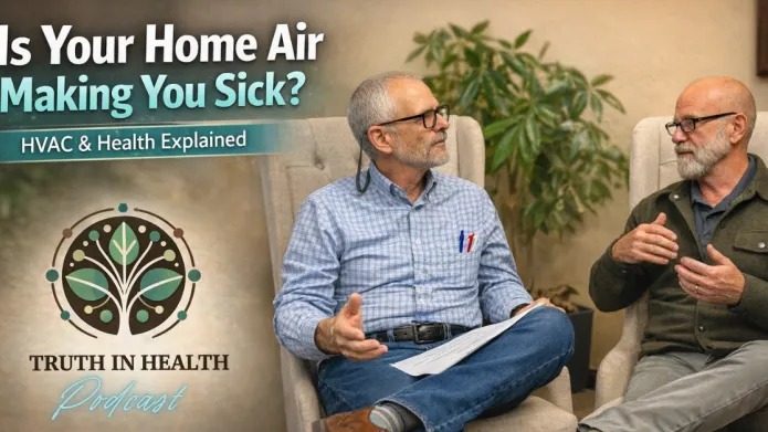 Chip interviewing Chris from CallChrisMartin.com about HVAC, indoor air quality, and healthy home environments on the Truth in Health podcast
